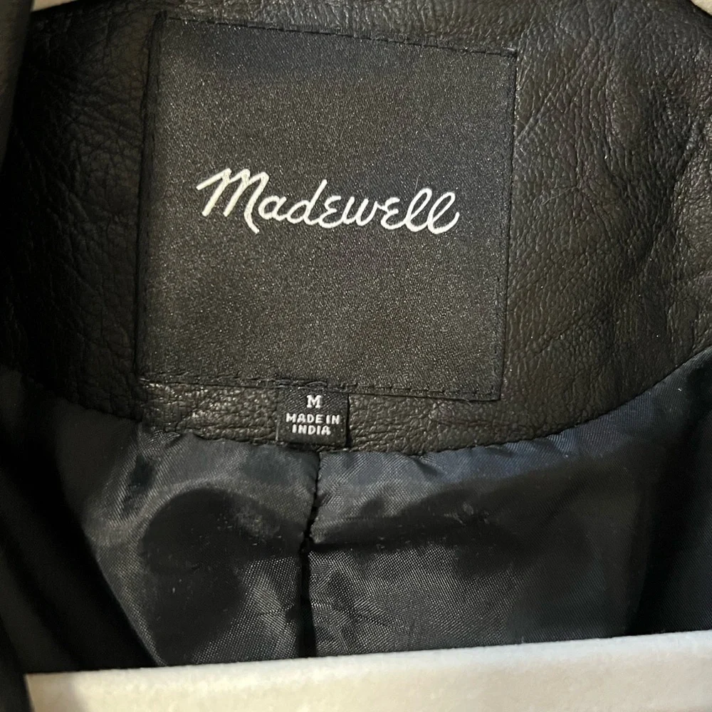 Madewell Black Leather Jacket - Picture 3 of 3